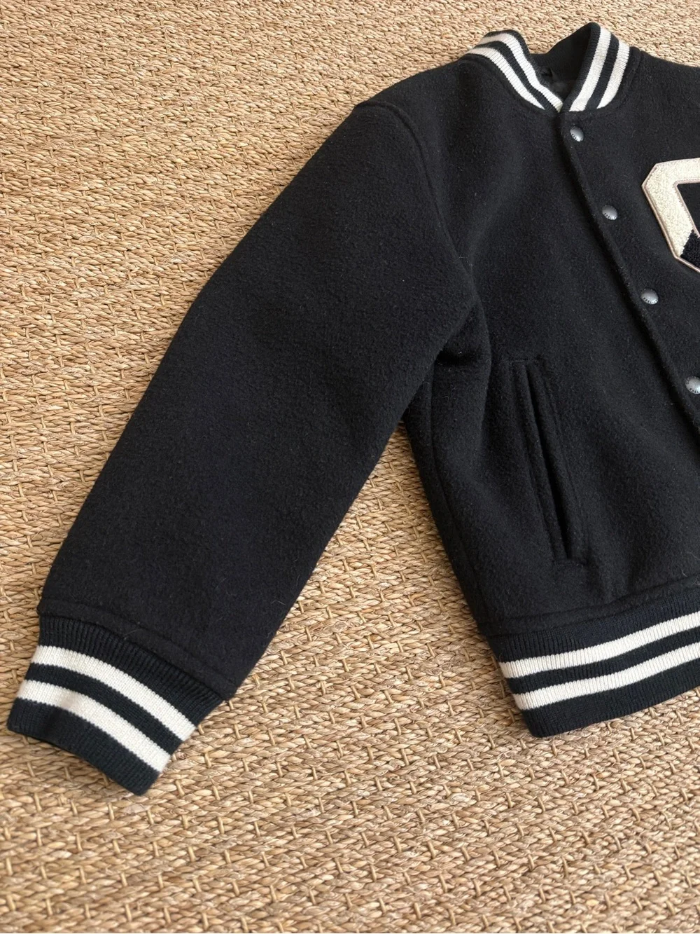 Gap Kids Varsity Letterman Jacket Wool Blend Bomber Coat Size M (8)